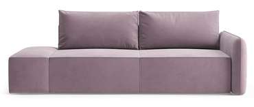 Диван-кровать Портленд лилового цвета с банкеткой левой