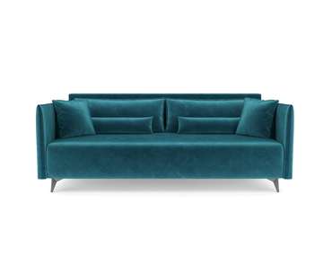 Прямой диван-кровать Майами сине-зеленого цвета