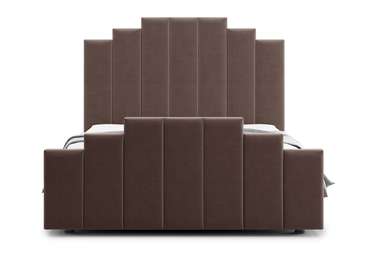 Кровать Velino 160х200 темно-коричневого цвета с подъемным механизмом