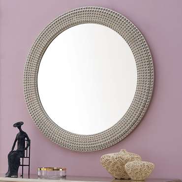 Зеркало Rimini в серебристом декоре