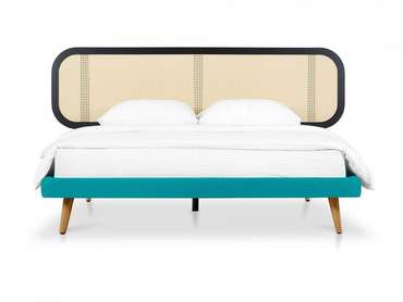 Кровать Male 160х200 бежево-голубого цвета