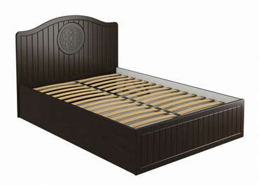 Кровать Монблан 140х200 темно-коричневого цвета с подъемным механизмом
