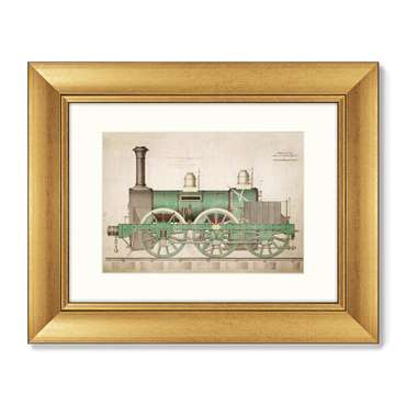 Набор из двух картин Hercules locomotive 1843 г.