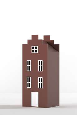 Шкаф-домик Амстердам Mini коричневого цвета