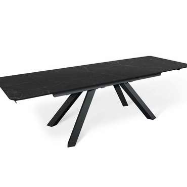 Раздвижной обеденный стол Anik черного цвета