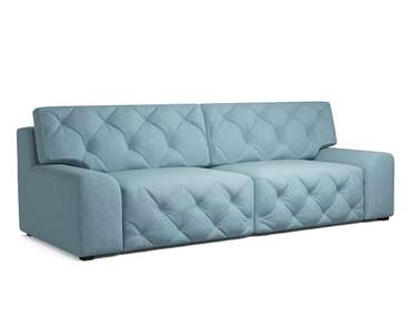 Прямой диван-кровать Милан голубого цвета