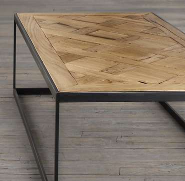 Кофейный столик Reclaimed oak parquet