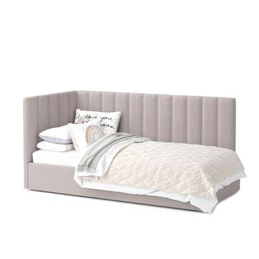 Кровать Меркурий-3 90х200 пыльно-розового цвета с подъемным механизмом