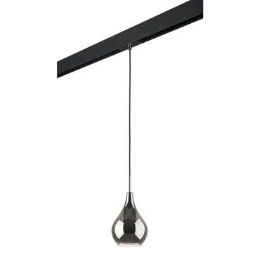 Светильник д/1-фазн трека PENTOLA 1х25W G9 ХРОМ/ДЫМЧАТЫЙ/ЧЕРНЫЙ (803037+595007)