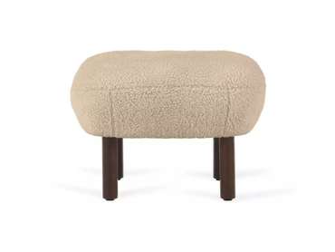 Пуф Lounge Wood бежевого цвета