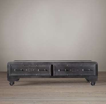 Кофейный столик 20th c. iron vault