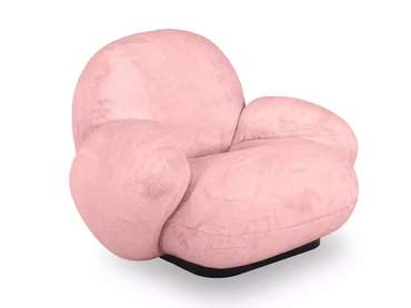 Кресло Flemming Wood розового цвета