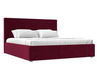 Кровать Кариба 200х200 бордового цвета с подъемным механизмом