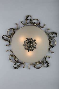 Накладной светильник Palermo OML-76407-03 (стекло, цвет белый)