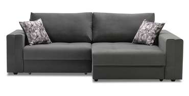 Угловой диван-кровать Джерси серого цвета