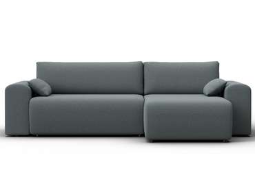 Угловой диван-кровать Лига-099 серого цвета