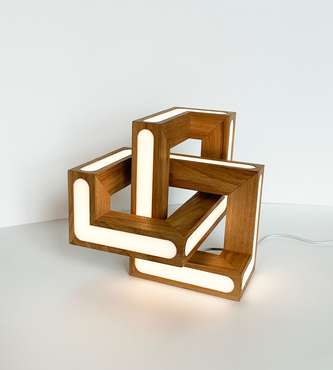 Настольные лампы Локки коричневого цвета