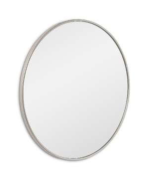 Настенное зеркало Ala XS в раме серебряного цвета