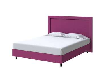 Кровать London Boxspring Standart 160х200 фиолетового цвета (рогожка)
