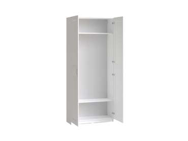 Шкаф двухдверный узкий Макс белого цвета