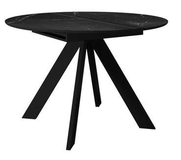 Раздвижной обеденный стол DikLine SKC110 черного цвета