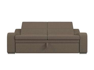 Прямой диван-кровать Медиус коричневого цвета