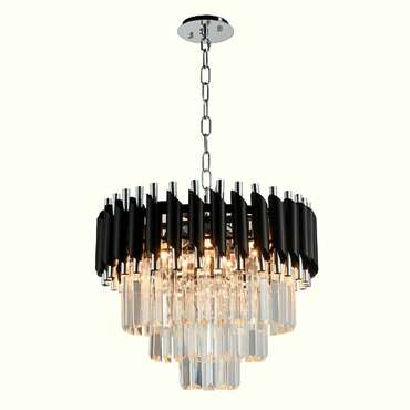 Хрустальная люстра DARIAN 76017/5C CHROME BLACK (хрусталь, цвет прозрачный)