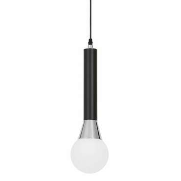 Подвесной светильник Folino LDP 7012-1B BK+CHR (стекло, цвет белый)
