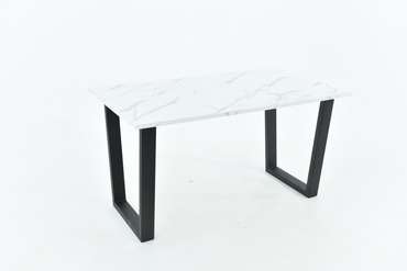 Обеденный стол Родос черно-белого цвета