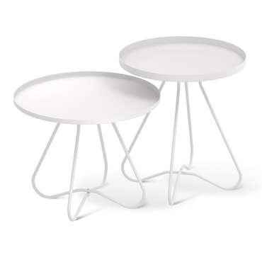 Комплект серировочных столиков Ансбах белого цвета