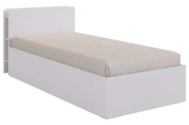 Кровать Юниор 90х200 серо-бежевого цвета без подъемного механизма