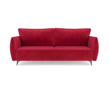 Прямой диван-кровать Осло красного цвета