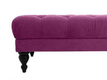 Банкетка Jazz большая пурпурного цвета декорированная пуговицами 