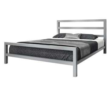 Кровать Аристо 140х200 серого цвета