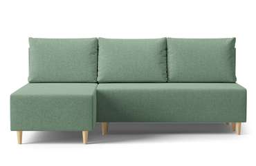 Угловой диван-кровать Марло зеленого цвета