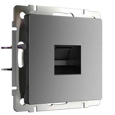 Розетка Ethernet RJ-45 графит матовый W1181064 Встраиваемые механизмы графит матовый