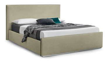 Кровать без подъемного механизма Лофти 140х200 молочно-кремового цвета