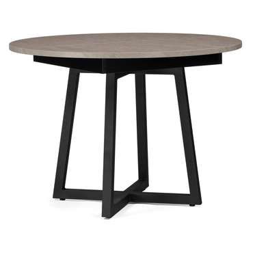 Раскладной обеденный стол Регна черно-бежевого цвета