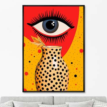 Репродукция картины Vase and Eyes, No 2, 2024г.
