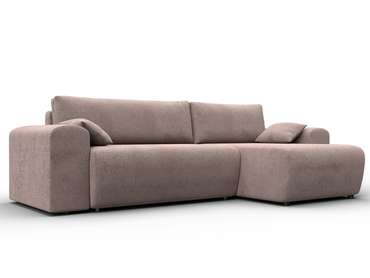Угловой диван-кровать Лига-099 бежевого цвета