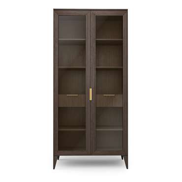 Книжный шкаф Линии коричневого цвета