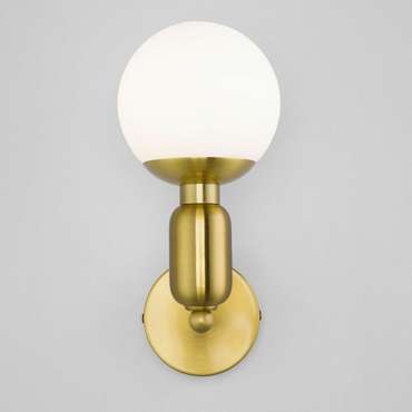 Настенный светильник со стеклянным плафоном 50251/1 латунь Bubble