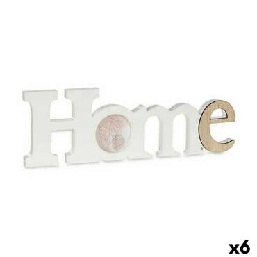 Фоторамка Home Белый Коричневый Деревянный MDF 40 x 13,5 x 1,7 cm (6 штук)