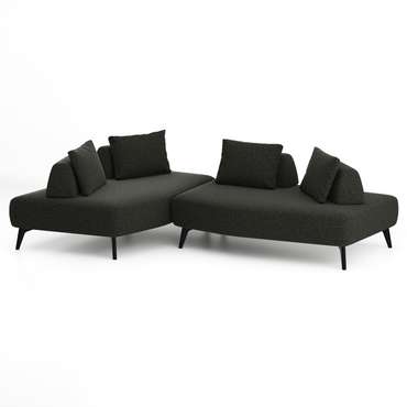 Модульный диван Concept темно-серого цвета