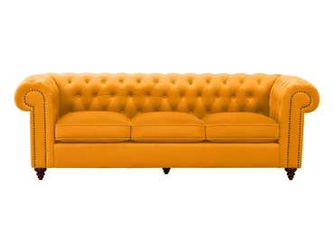 Диван Chester Classic горчичного цвета