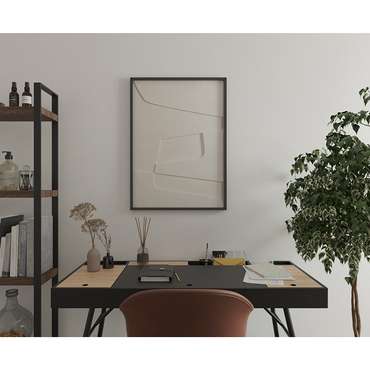 Панно декоративное Minimalism с эффектом 3d 50х70 бежевого цвета