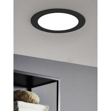 Светильник точечный Fueva диаметр 22 черно-белого цвета
