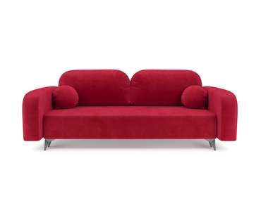 Прямой диван-кровать Цюрих красного цвета