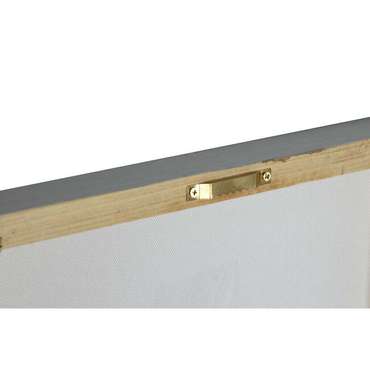Картина Синий Позолоченный Полотно Деревянный MDF Перья традиционный 30 x 3 x 90 cm (2 штук)