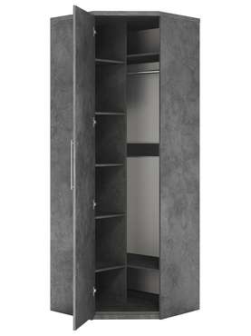 Угловой шкаф Мелодия МУ-12 80 серого цвета